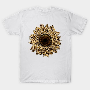 Leopard Sunflower T-Shirt
